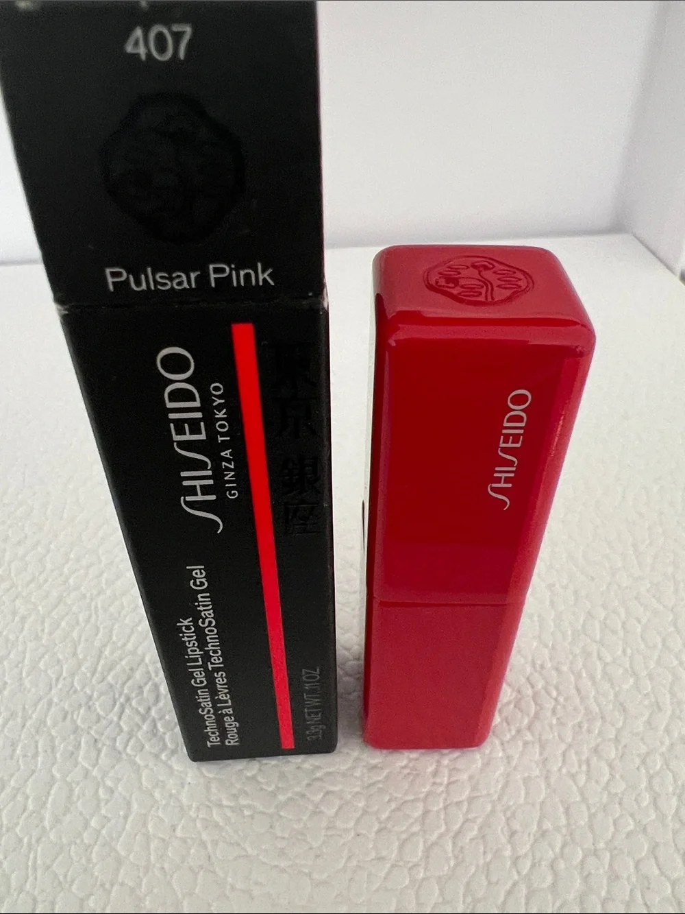 Shiseido TechnoSatin Gel Lipstick in 407 Pulsar Pink